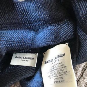 NEW SAINT LAURENT MENS WOOL, CASHMERE, SILK SCARF